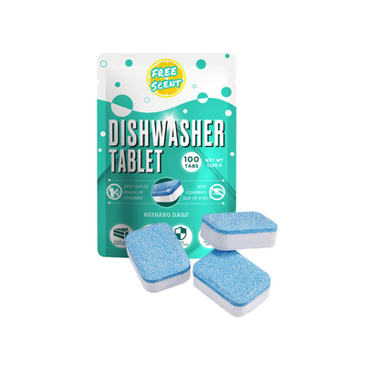 2023 Sustainable Kitchen Grease Remove Pod Biodegradable Dishwasher Organic Dishwasher Tablets by Chinese Factory